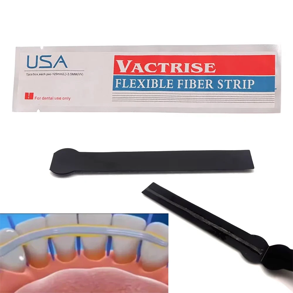 1/3 Stück Dentalmaterial Flexibler Glasfaserstreifen für Zahnfixierung, Lichthärtende Klebestreifen für Kieferorthopädie