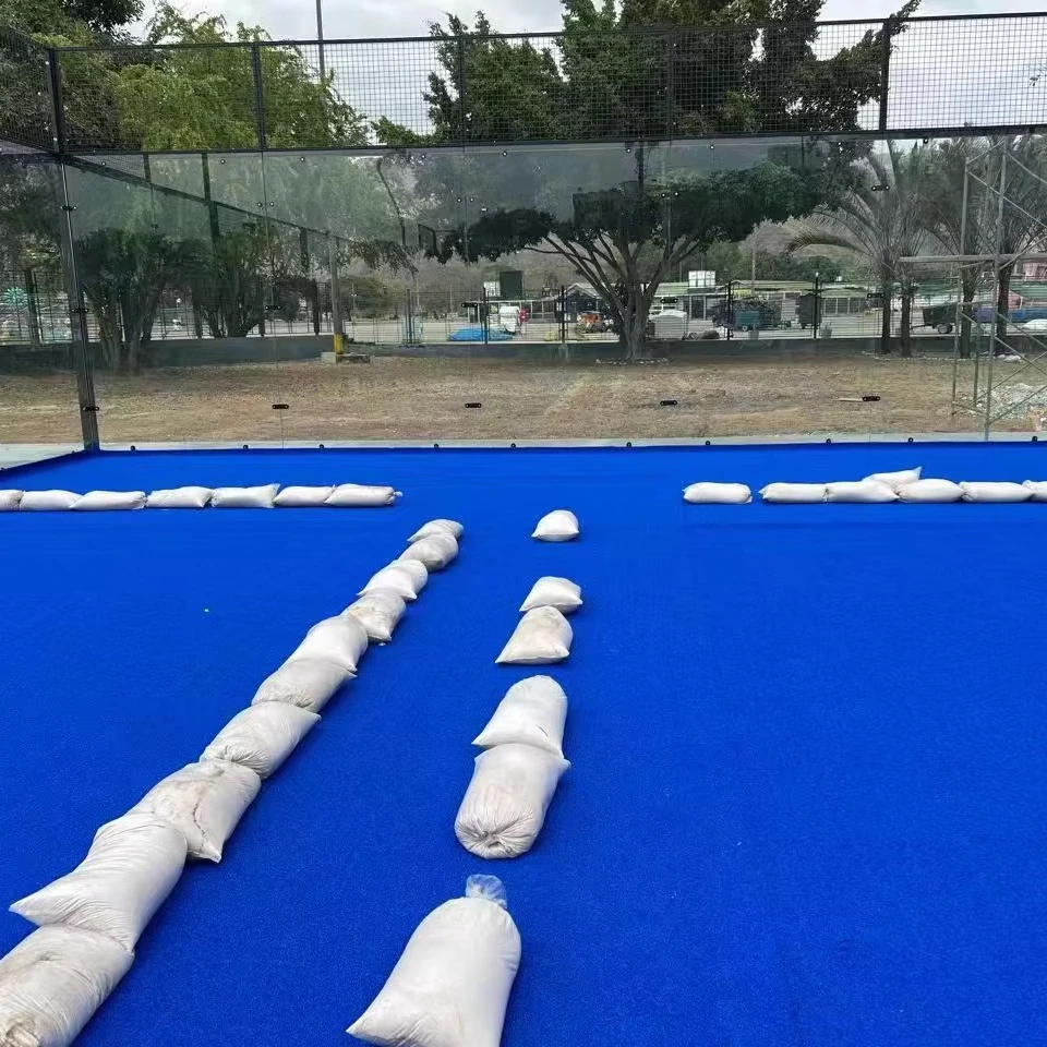 

New Outdoor Padel Tennis Court Turf Court 12mm PE Grass Padel Court Turf