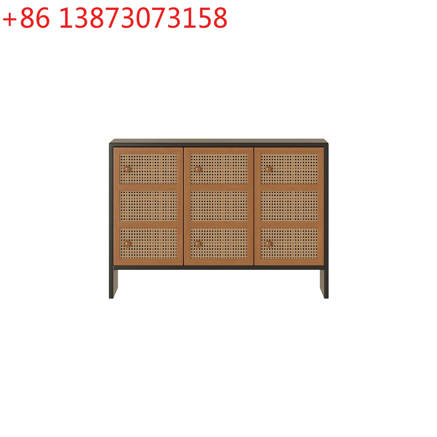 

Скандинавский ротанговый комод-тумба для столовой, простой шкаф для хранения в гостиной, тумба для обуви в прихожую