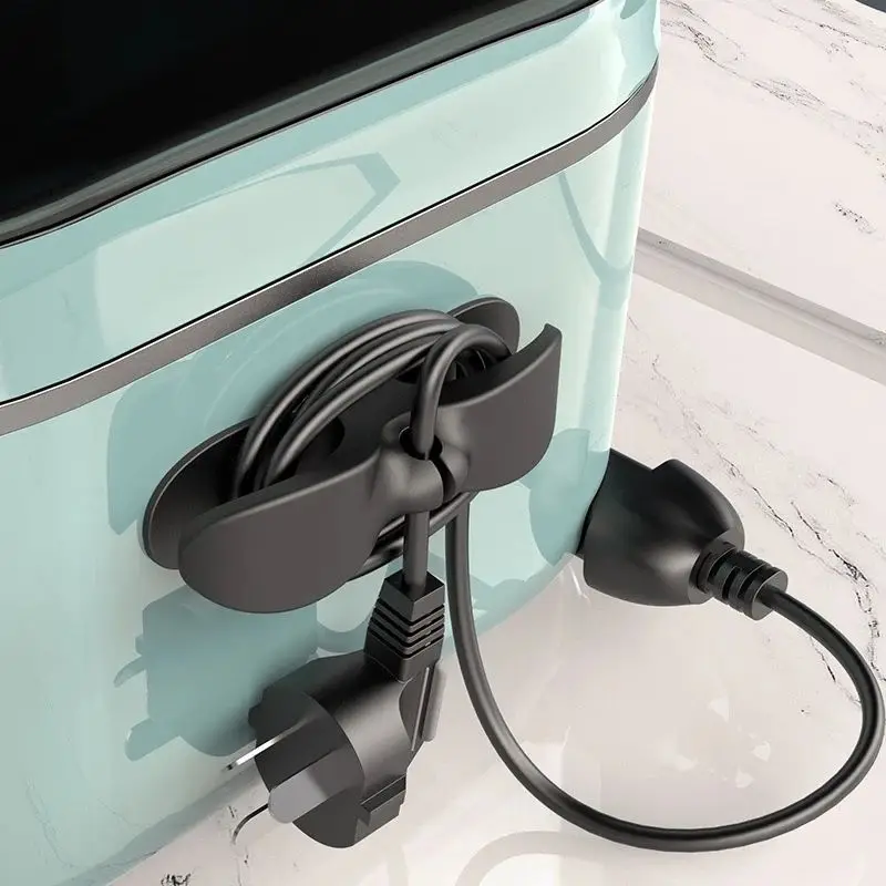 와이어 케이블 거치대, 주방 가전 코드 래퍼 클립, 휴대폰 충전기 케이블 라인 걸쇠 클램프, 자체 접착 와이어 고정 홀더