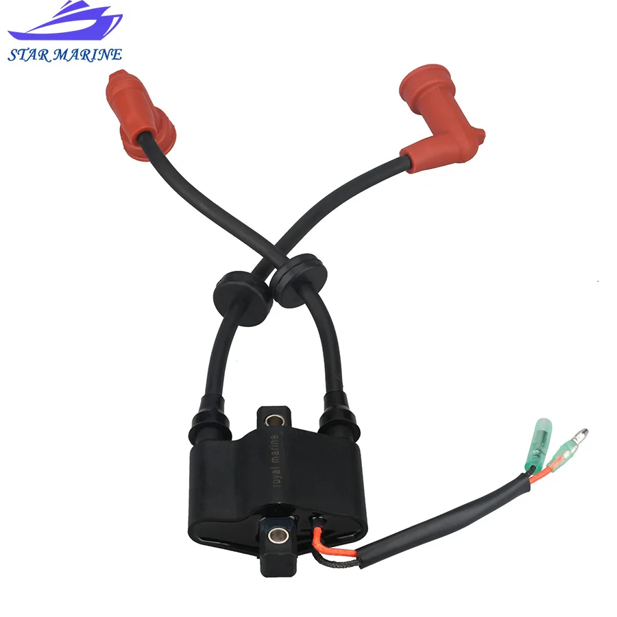 Ignition Coil Assy 6F5-85570 For Yamaha Boat Engine 4T 9.9HP 15HP 20HP 25HP 2T 9.9HP 15HP 20HP 25HP 30HP 40HP 6F5-85570-00