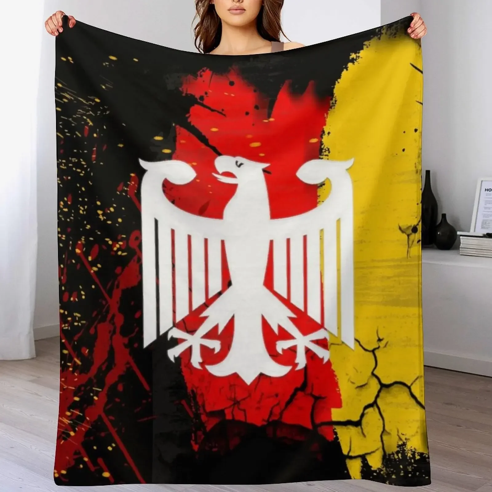 

Deutschland! Throw Blanket blankets and throws Bed covers Luxury Brand Blankets