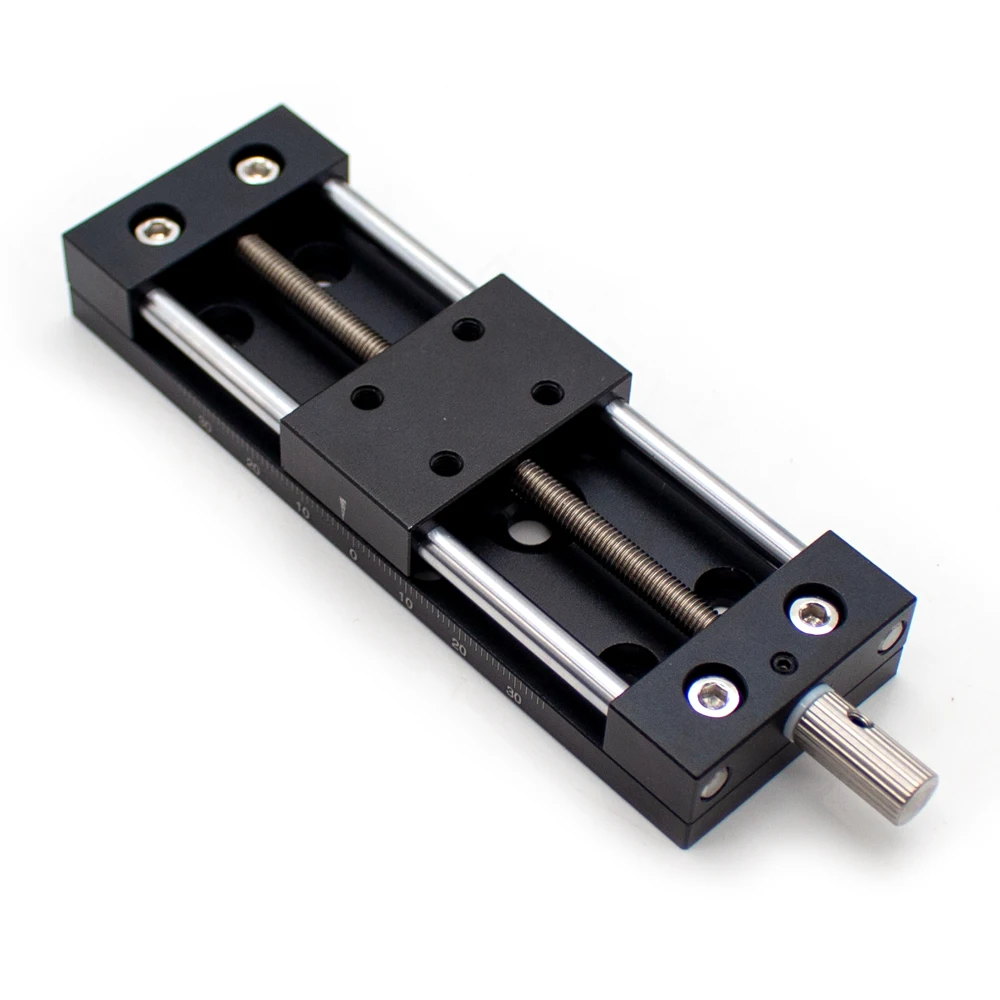 Manual X Axis Linear Stage Fine‑Tuning Precision Sliding Table Micro Translation Stage Experiment Platform Stroke 35/65/95MM