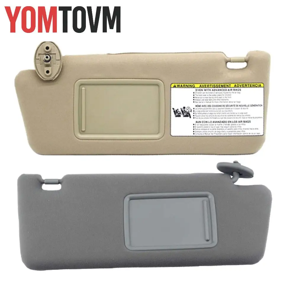 

Car Left Right Side Sunshade Sun visor With Mirror for Toyota Tacoma 2005-2015 Left Hand Drive Grey/Beige 74310-04081-B0