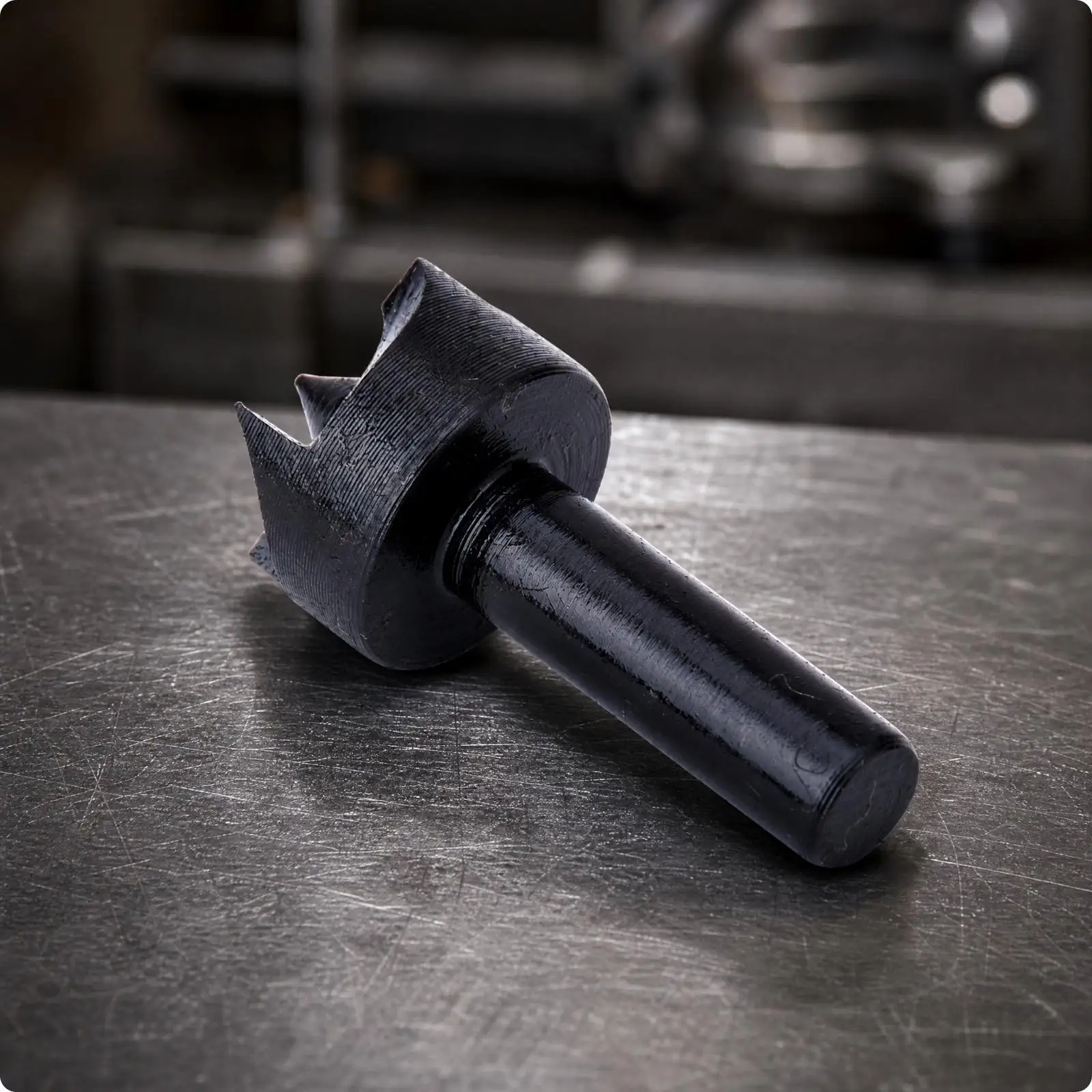 Mini Lathe Support Center with Cutting Projections for Hobby Turners, Small-Scale Turning Projects, Workshop Machining