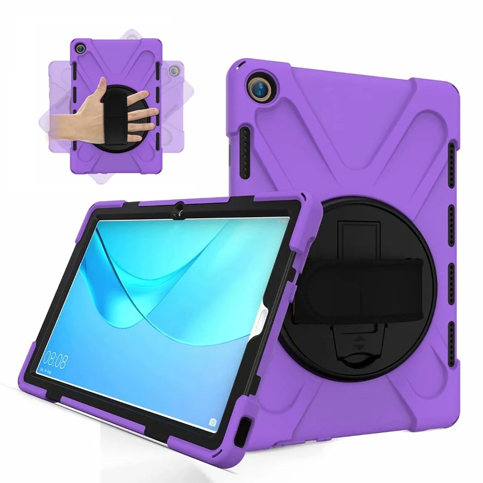 New Armor For Huawei Mediapad M5 10.8 Case CMR-AL09 W09 10 Pro CMR-W19 360 Hand Strap Shockproof Stand For Huawei M5 10.8 Case