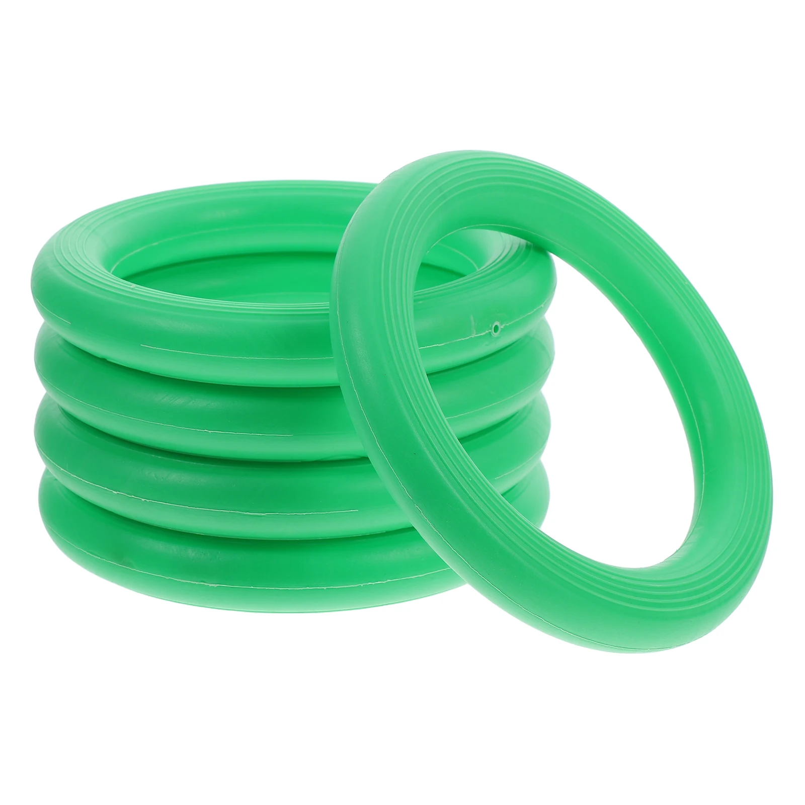 

5 Pcs Watermelon Retainer Fruits Fixing Circle Cantaloupe Rings Holder Display Round Stand Light Green Supermarket Fruits Stall