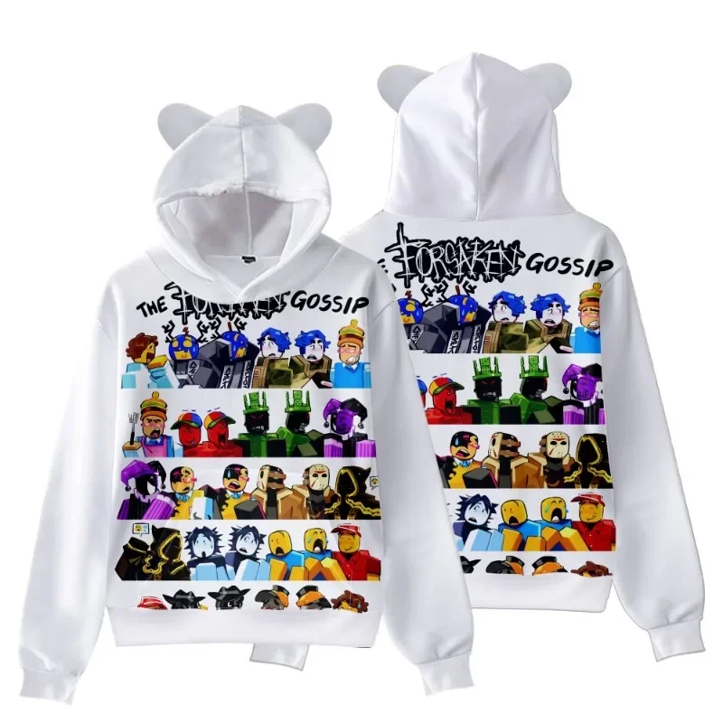 

Новая модная толстовка Roblox Forsaken Gubby, детская повседневная одежда с принтом, весенне-осенняя толстовка с героями мультфильмов, свитшот для мальчиков и девочек, топ