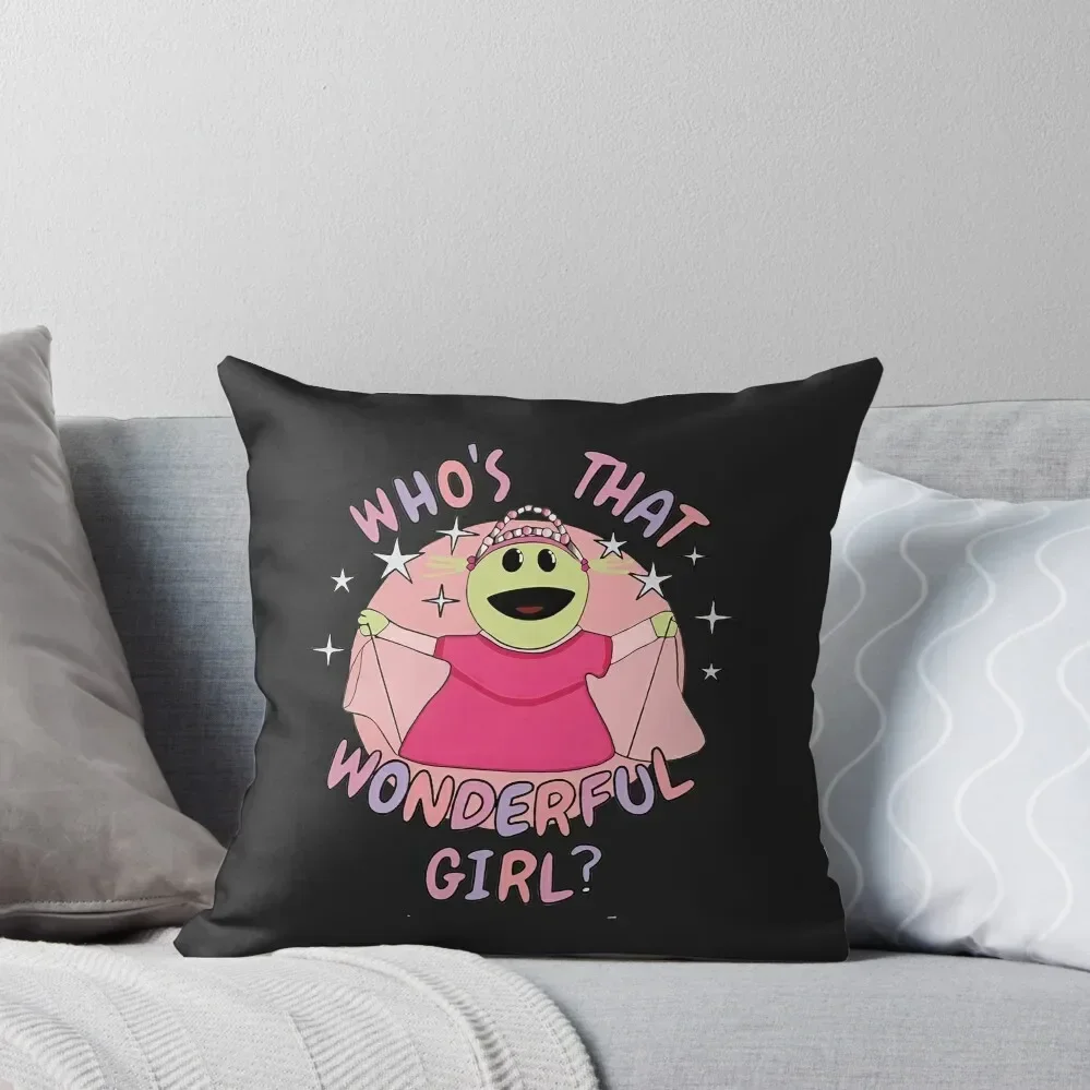 

Nanalan Who's that Wonderful Girl Peepo Throw Pillow Decorative pillow case Sofa Cushions Covers pillows decor home pillow