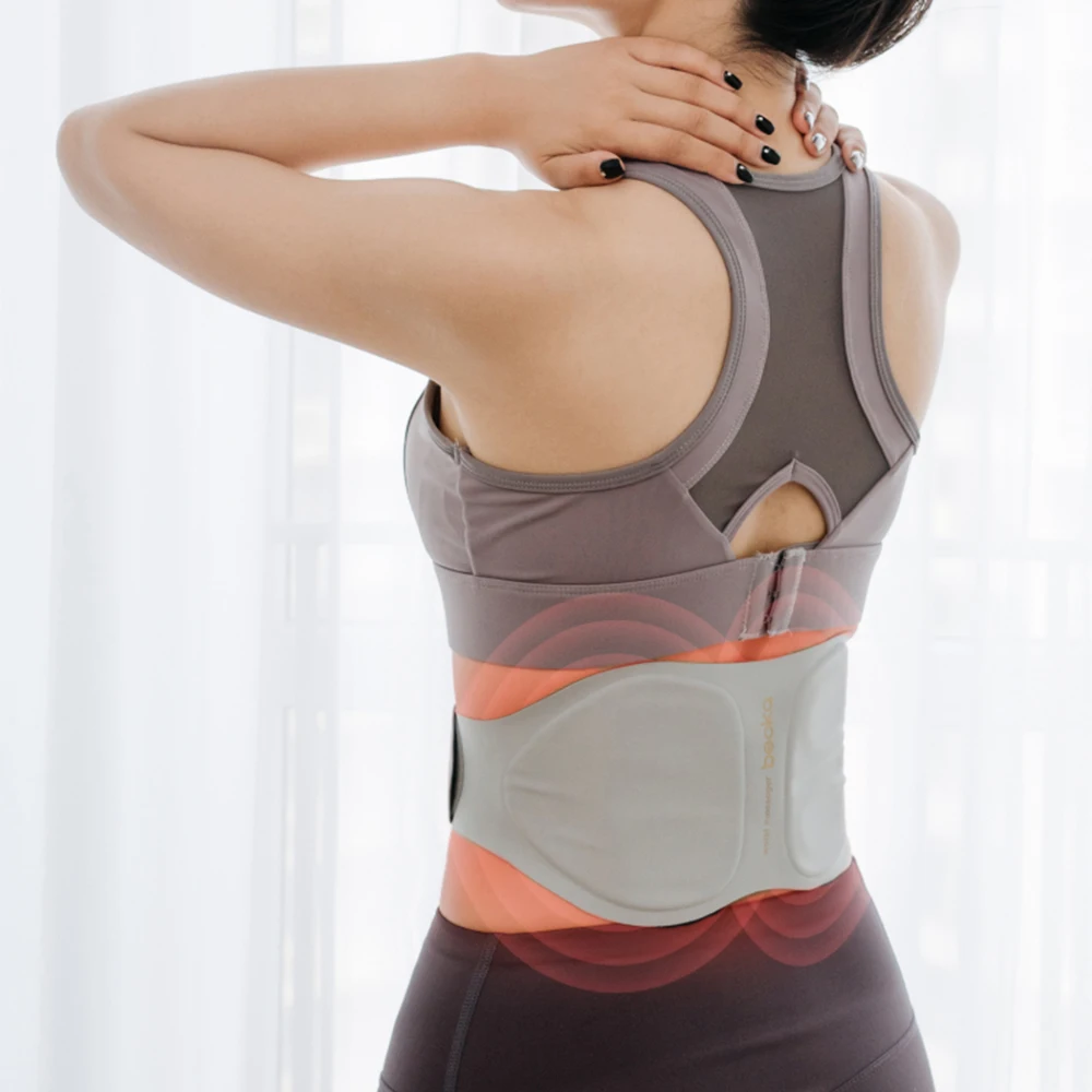 

Beoka Electric Heat Waist Massage Belt Machine Comfortable and Relaxing Massage Tens Belt Waist Massager Weight Loss Waist Belt