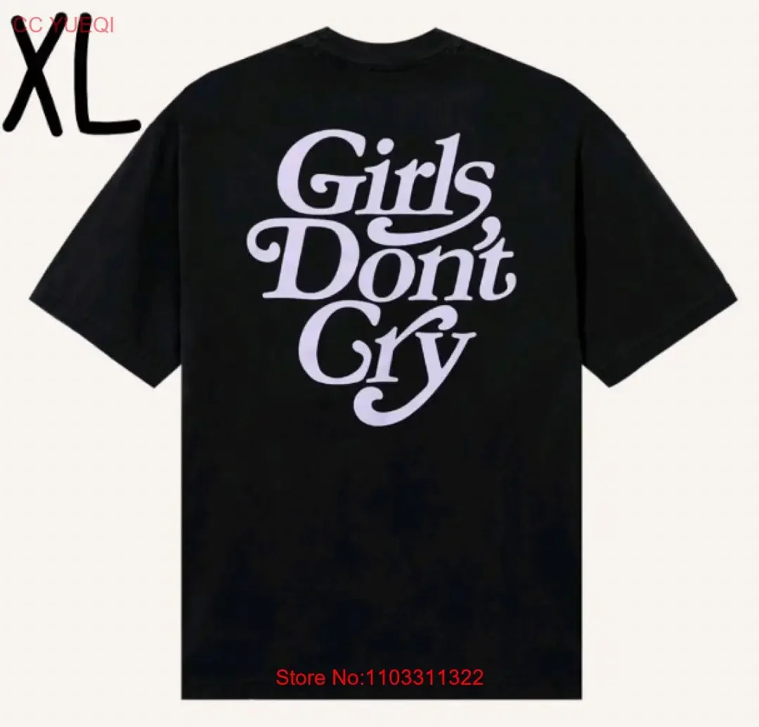 Рубашка с логотипом XL для девочек Don t Cry GDC, винтажная, слегка дышащая, удобная уличная одежда, растянутая, унисекс, с графикой, homme