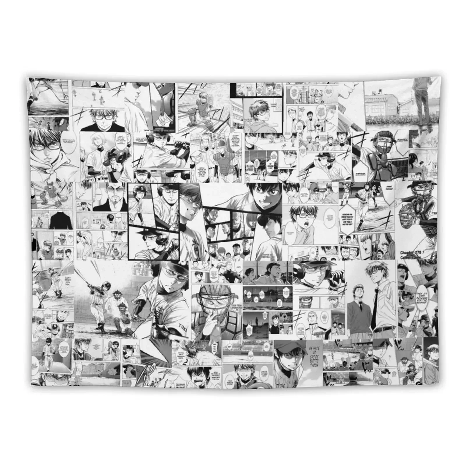 Diamond no Ace Manga Collage Tapestry Decorative Wall Murals Room Aesthetic Cute Decor Wallpaper Tapestry