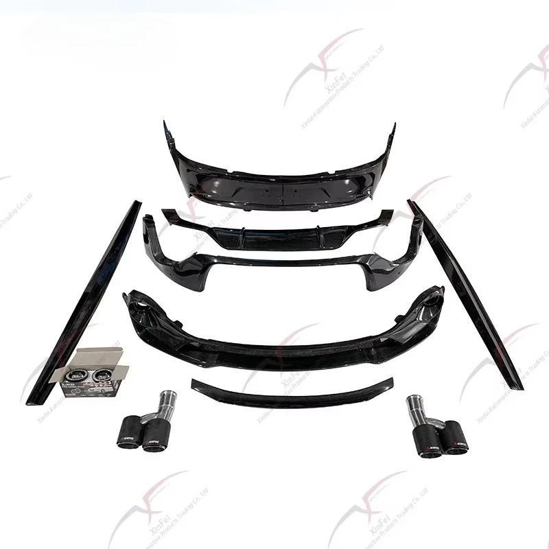 Carbon Fiber Exterior Upgrade Kit New  Martin Front Bumper Lip Side Skirts Rear Lip  for Aston Martin Rapide S 2013-2018