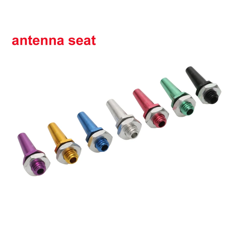 5PCS RC Boat Car Model Colorful Aluminum Alloy Antenna Seat Assembly Tube Sleeve with Cap+Mount Kit L320mm for DIY Accessories
