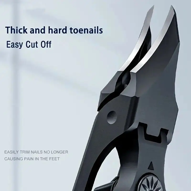 Angled Nail Clipper Stainless Steel Fingernail And Toenail Clipper Cutters Anti-Splash Cuticle Remover Fingernail Clipper Cutter