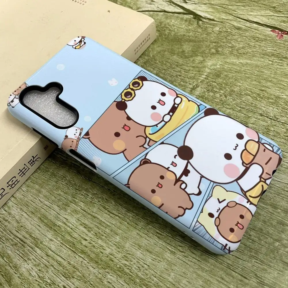 

Bubu Dudu Phone Case for SamsungS25 Film Shell GalaxyS24Ultra 23plus S22 21 A56 36 26 16 Luxury Double layer Cover