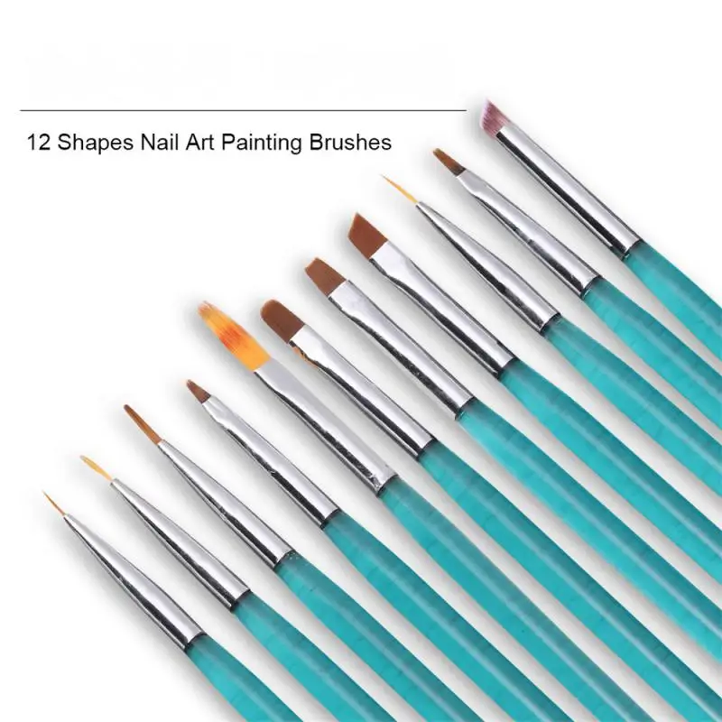 High Color Value Nail Brush Set, Halo Dyeing, Cerdas macias e elásticas, Pintado com linhas de gradiente, Beauty Health Tools