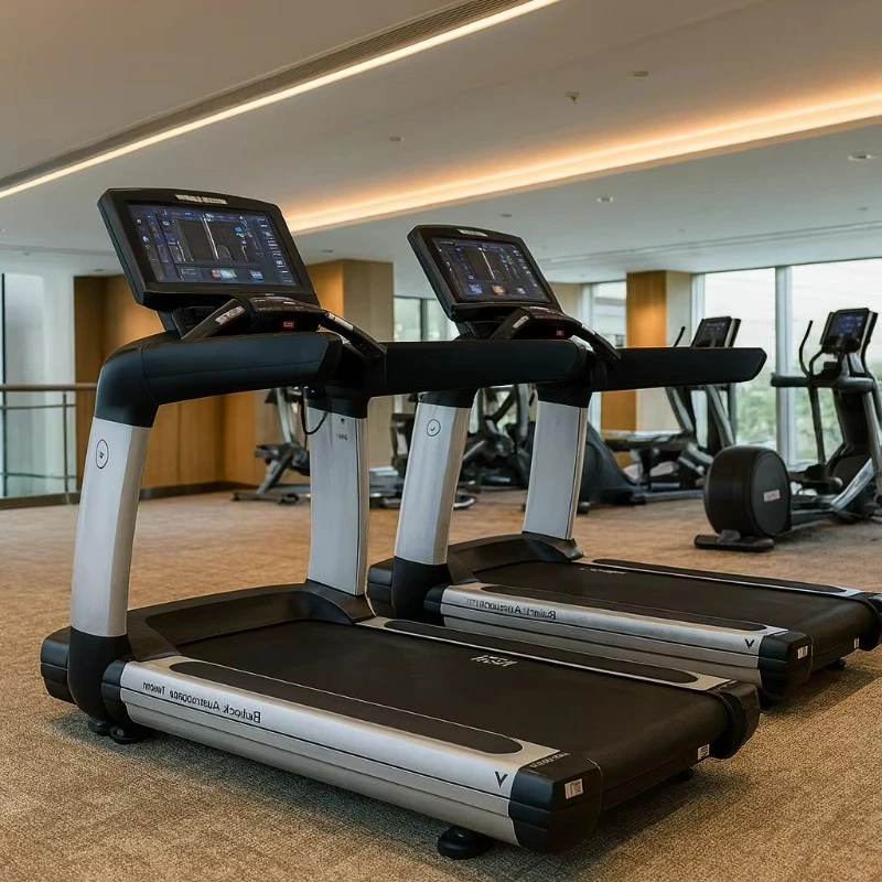 

Professional Grade Electric Treadmill for Home Use, One-Touch Key Press Control Running Machine for Indoor Gym Fitness