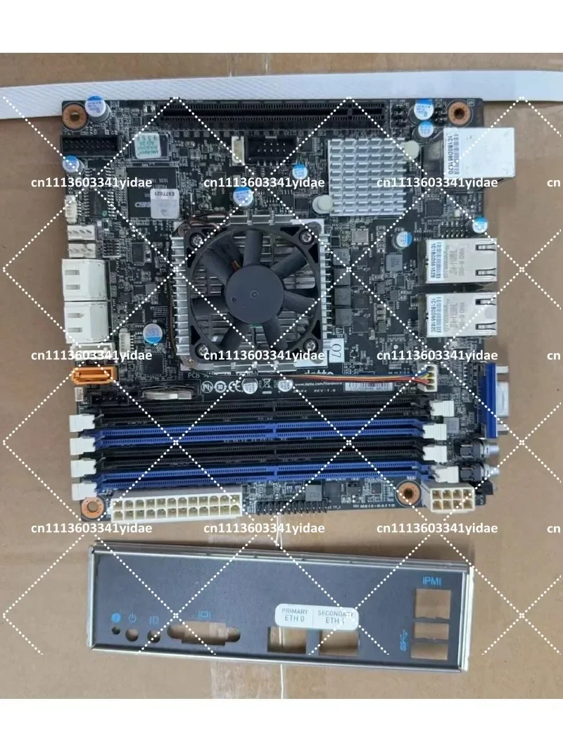 Mini ITX NAS Server Motherboard Xeon D-1521 2x RJ45 10G LAN DDR4 ECC RAM PCIe X16 Slot