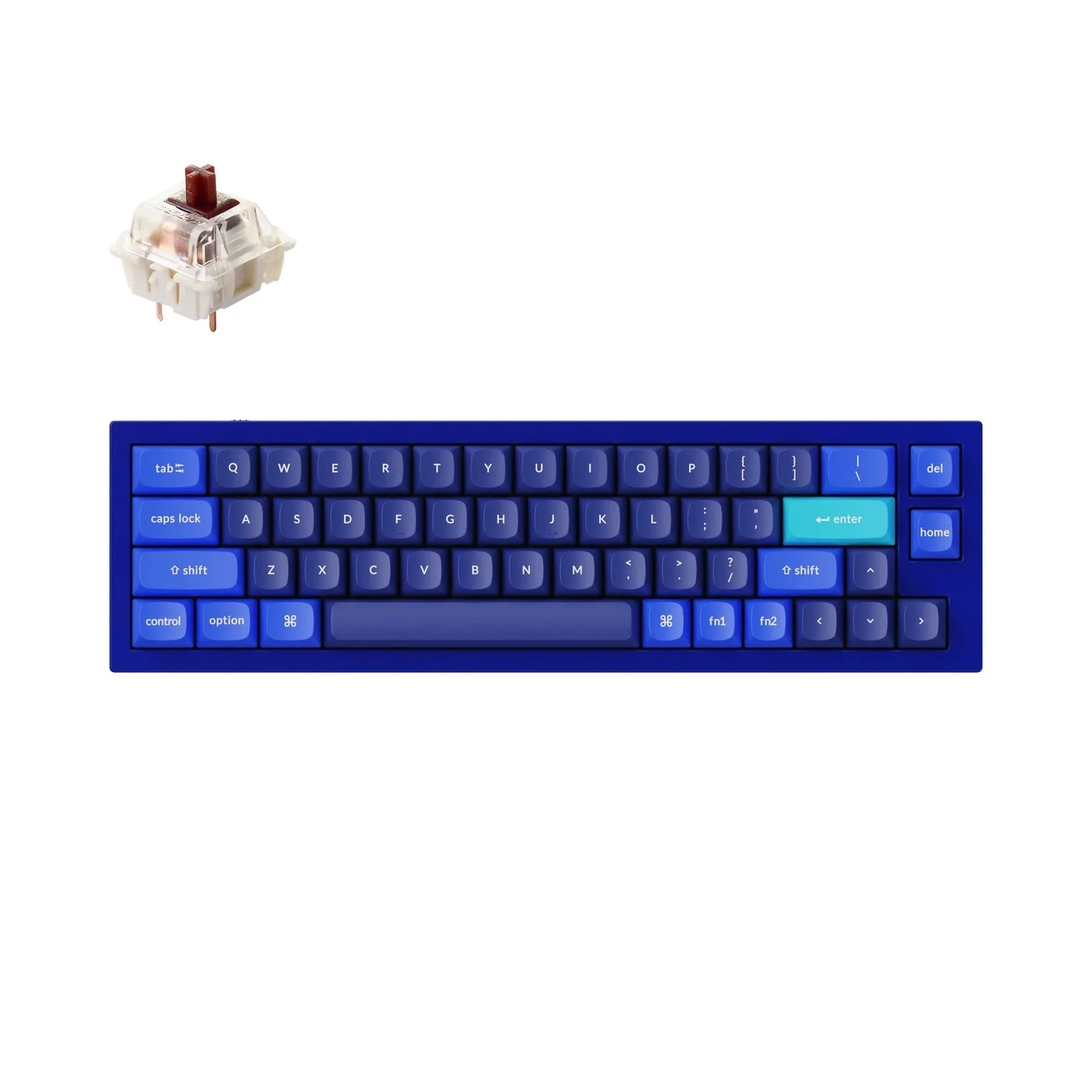 

Keychron Q9 QMK Fully Assembled Custom Mechanical Keyboard Type-C Wired Gateron G Pro Double-Shot OSA PBT Keycaps