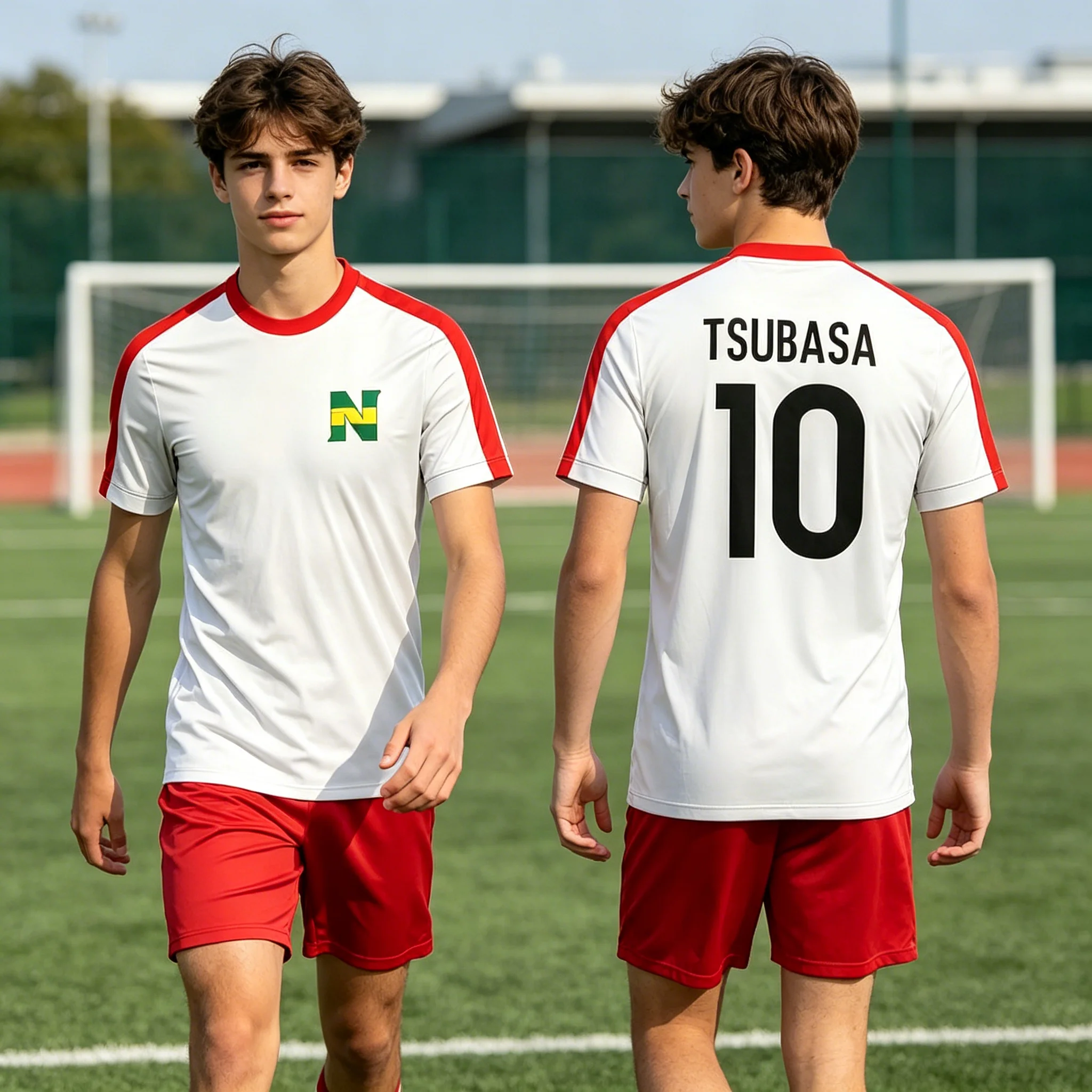 Men T Shirt Women Tee Boys Girls Top Adults Children Parent Child Quick dry kid Tshirts Captain Tsubasa Japanese Anime Costume