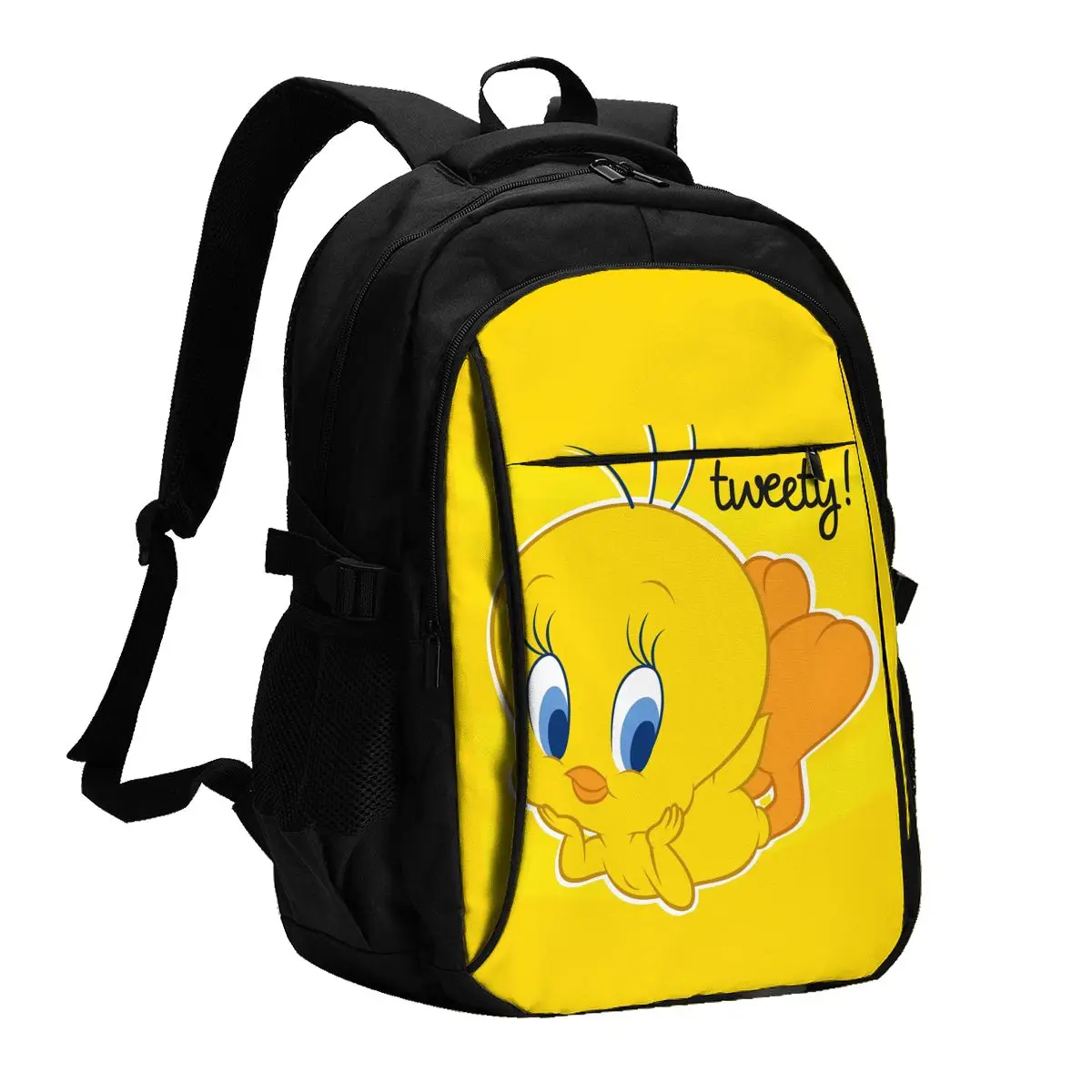 T-tweety Bird Travel Laptop Backpack, Business Water Resistant Laptop Backpack with USB Charging Port, College Bag for Men Women