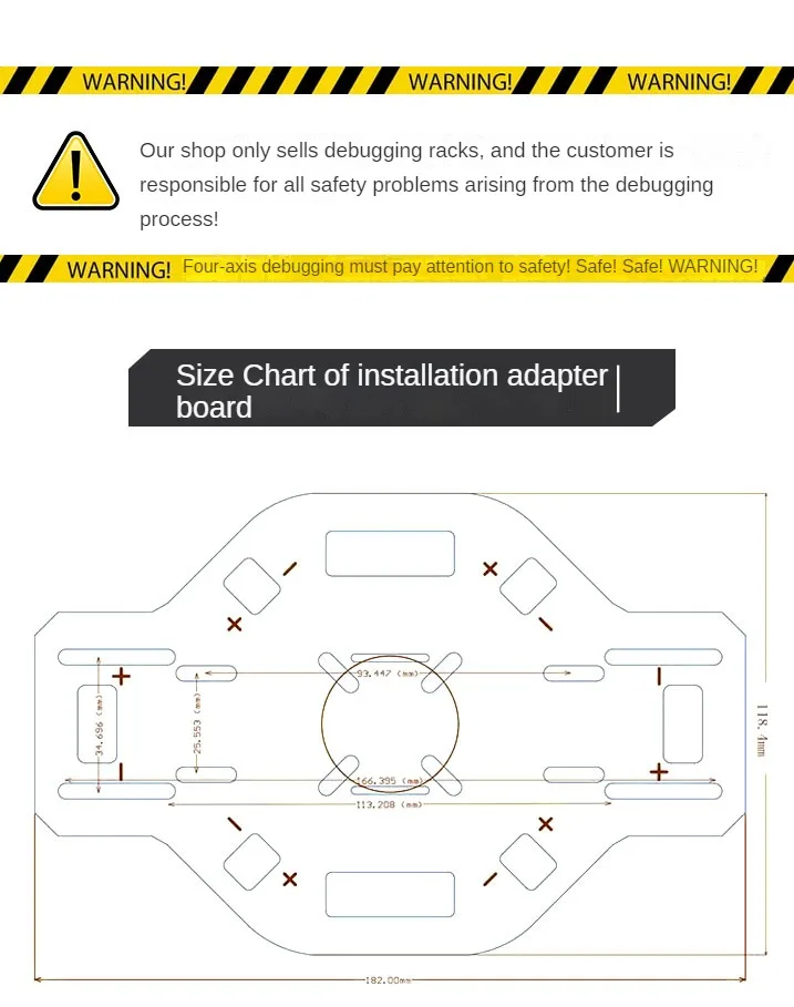 STM32 Four-Axis Model Airplane Universal Gimbal Multi-Rotor Flight Control UAV Debugging Frame FOR Drone PID Debugging DIY Kit