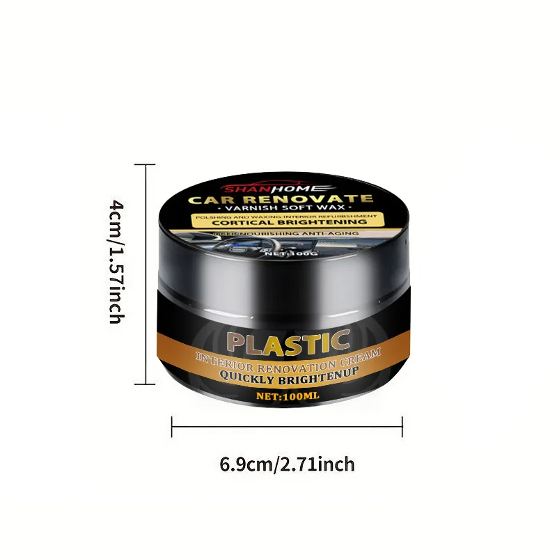 Special wax for automotive leather  offers waterproofing  enhances blackness  prevents aging  suitable for interior renovation