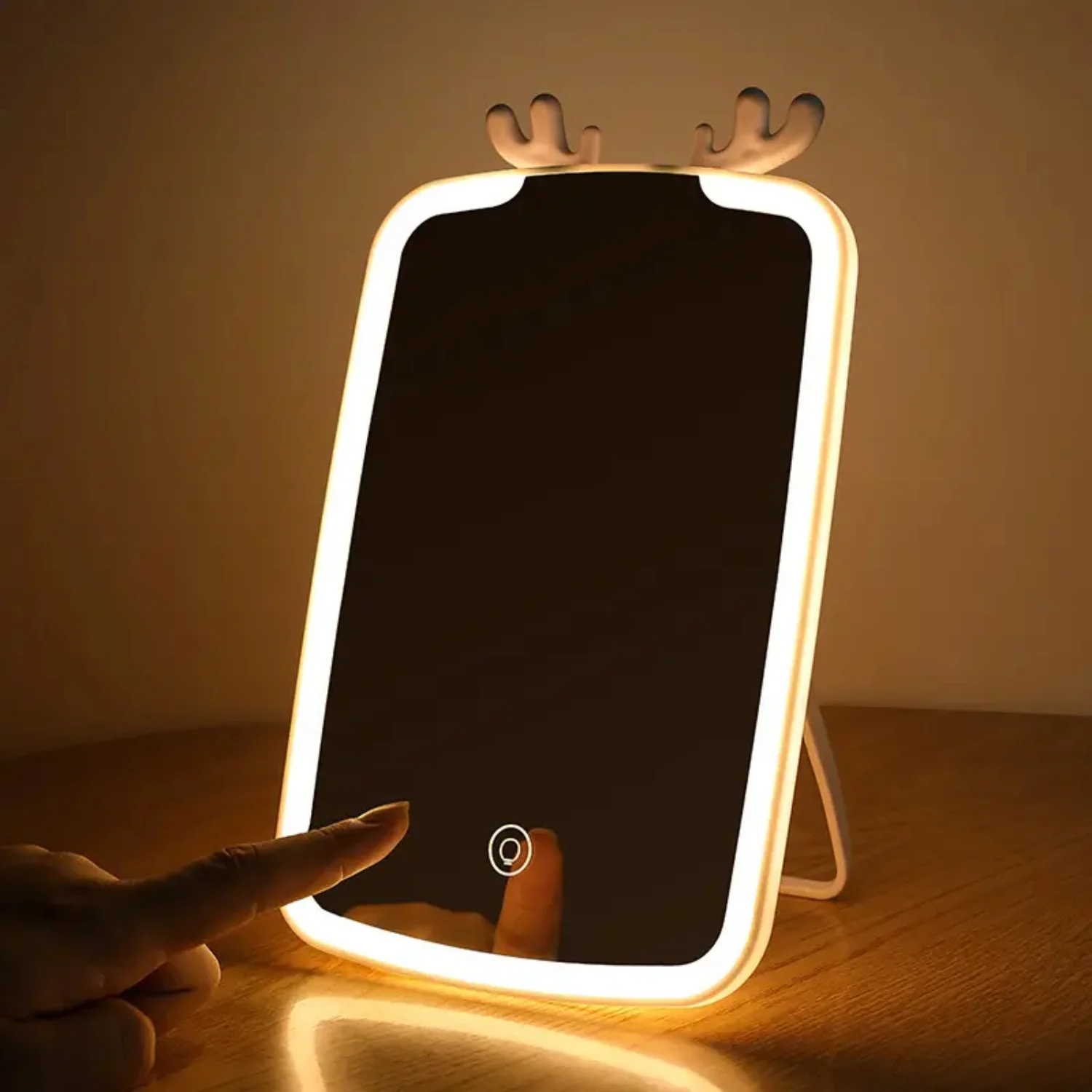 

LED Vanity Mirror with 3 Color Modes, 90° Rotation, USB Rechargeable - Perfect Gift for Girls on Birthday, Christmas, Valentine