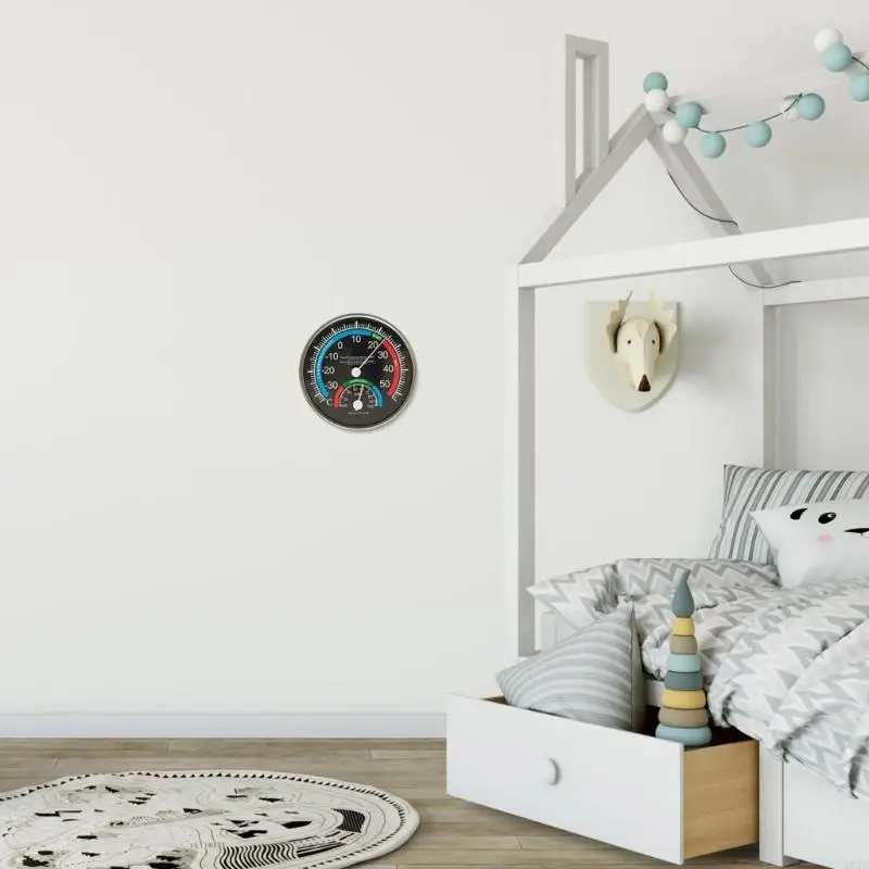 Termo-hidrómetro para oficina Medidor medición humedad temperatura hotelera