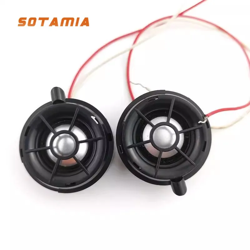 SOTAMIA 2 PCS 1.5 Polegada Carro Modificado Tweeter Filme de Alumínio Alto-falante Tweeter 4 Ohm 20 W Incorporado Capacitor