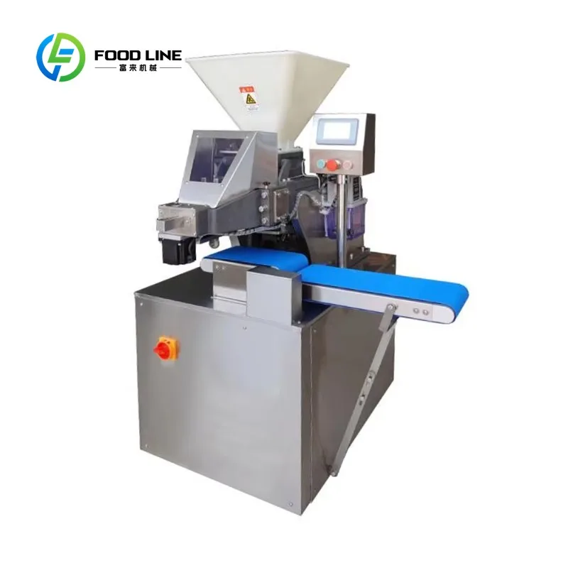 Custom Made 10-100g Dough Divider Rounder Continuously for Bread Hamburger Buns Donuts Round Dough Making Machine