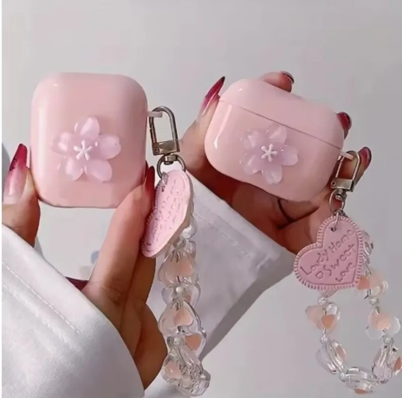 

Устойчивый к царапинам чехол для наушников Bluetooth из ТПУ, подходит для AirPods Pro 2 AirPods 4 3 2 1, чехол для наушников Bluetooth с браслетом