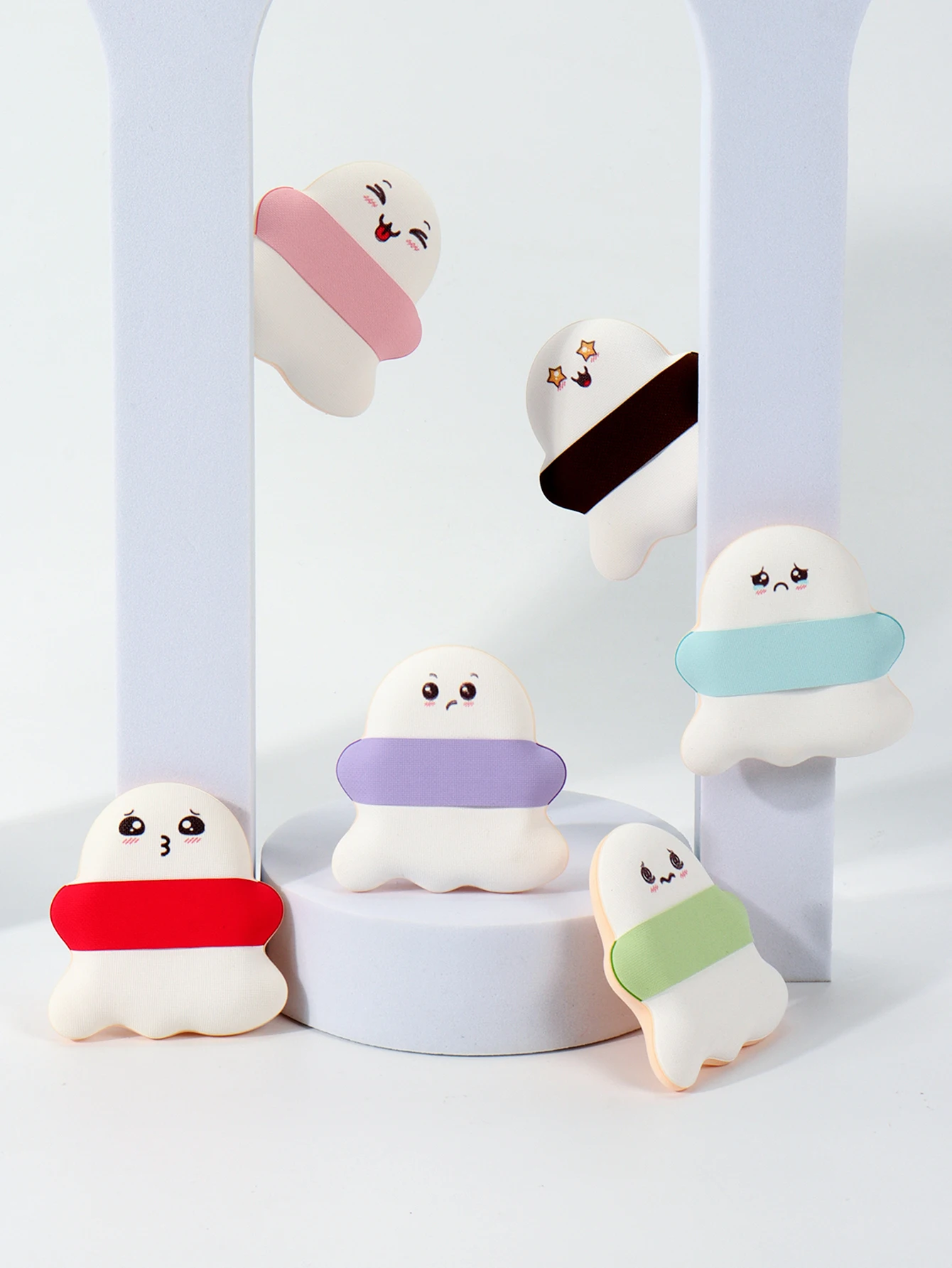 2/5/10 Sopro de pó de maquiagem ultrafino; Uso úmido ou seco; Sopro de pó com almofada de ar; Esponja de maquiagem portátil multifuncional