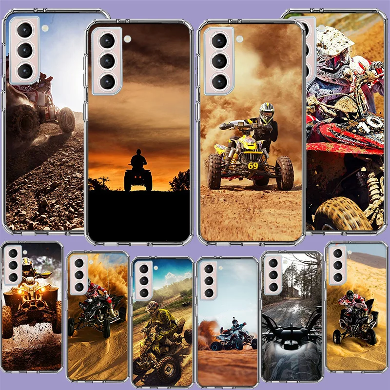 Four Wheeled Motorcycle off-Road Journey Phone Case For Samsung Galaxy S24 S23 Ultra Capa Shell S22+ S21 Plus S20 FE S10 Lite S1