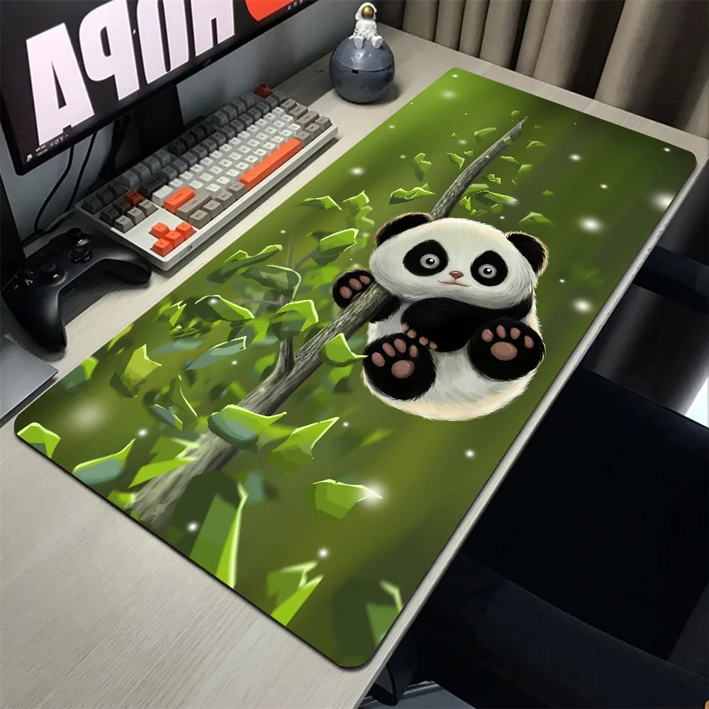 Cute Cartoon Panda Mousepad Mouse Mat With Pad gaming accessories Prime Gaming XXL Keyboard Pad Stitch Padding Mat