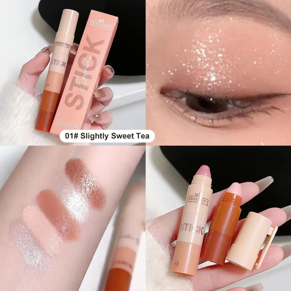 新しい 5 in 1 アイシャドウペンシル高着色防水アイシャドウクレヨン長期的なマットアイハイライターペン女性