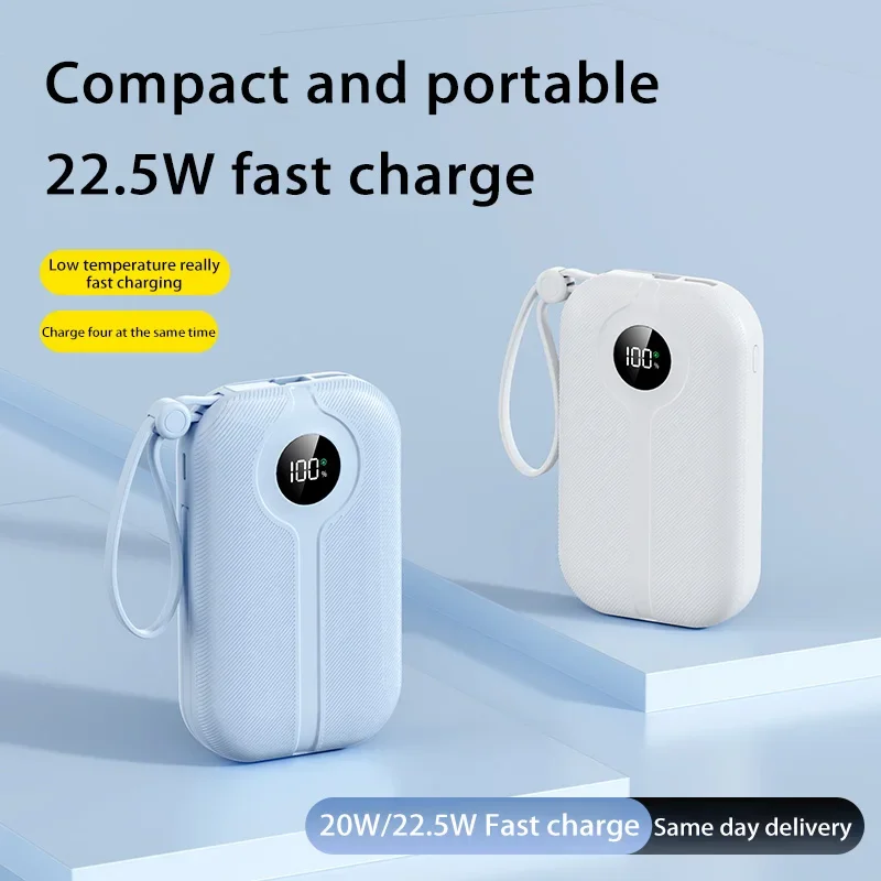 Xiaomi 50000mAh Fast Charge Power Bank Lightweight  LED Digital Display Tow Way With Cable Multi Interface For iPhone Android