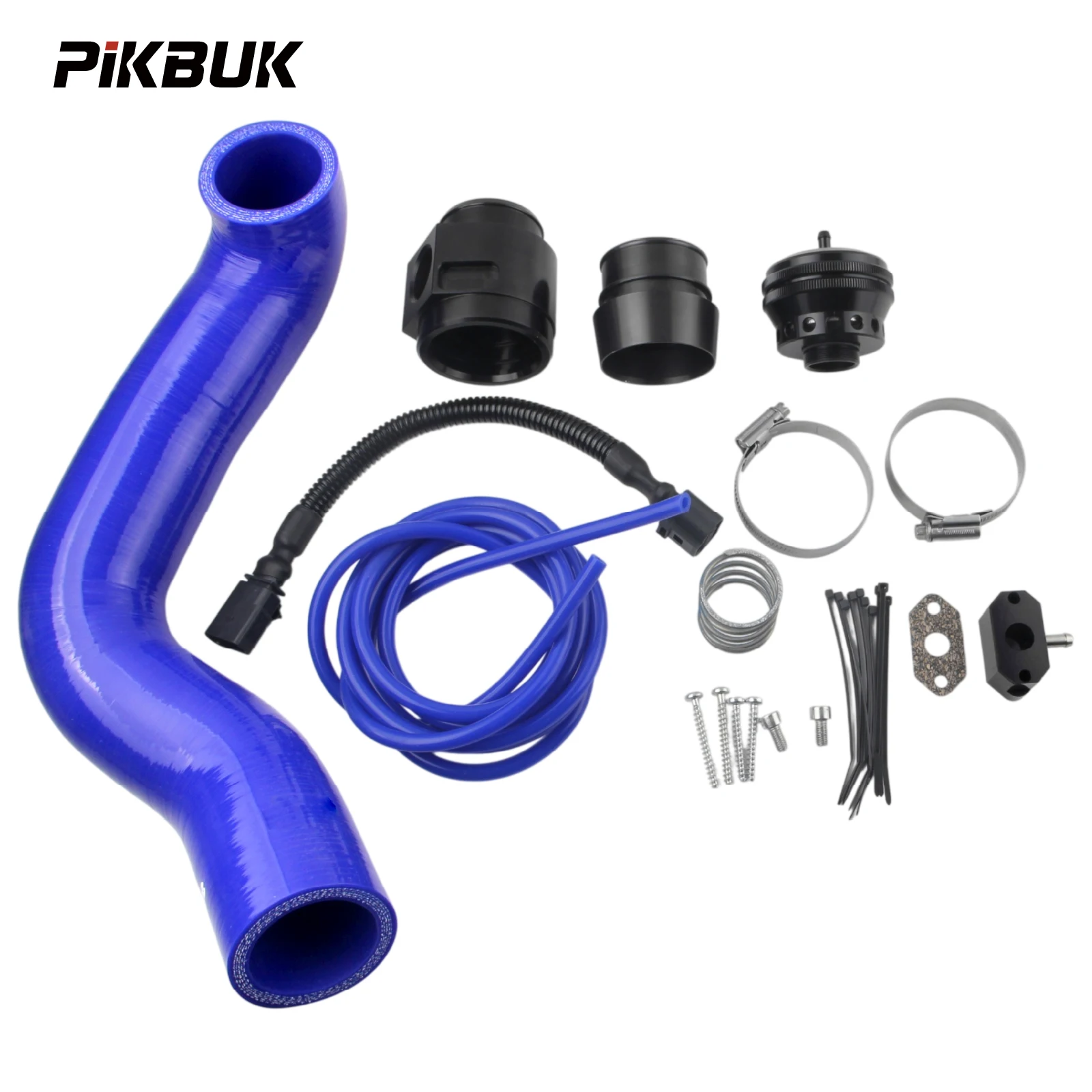 PIKBUK Aluminum Air Intake Turbo Dump Blow Off Valve For Audi A1 Vw Polo Skoda Fabia Rapid Seat Lbiza 1.0 TSI