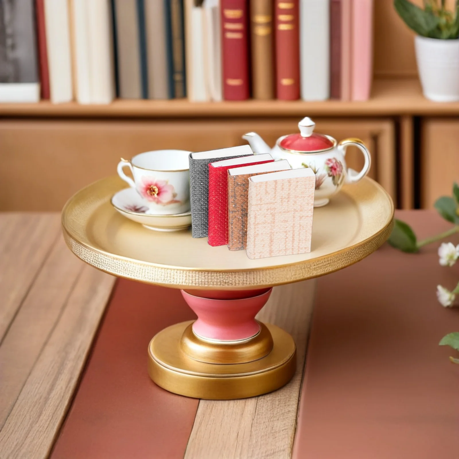 16개 책장 장식 미니 클래식 인형의 집 빈 장식 액세서리 학습실