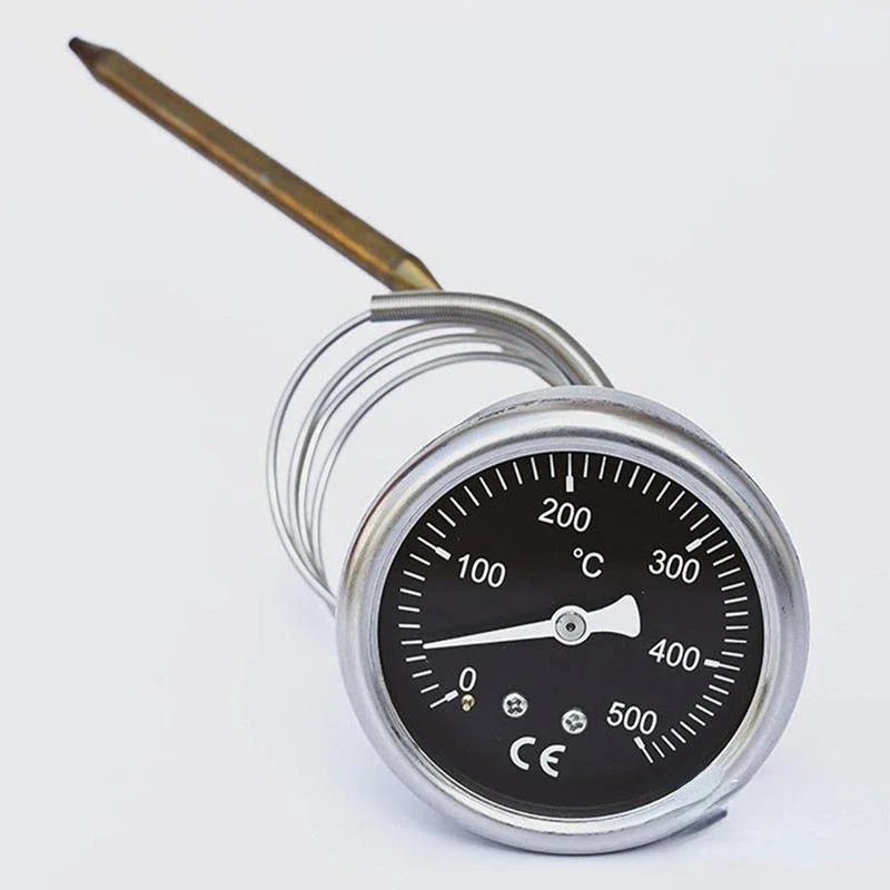 Pizza oven 304 stainless steel thermometer pointer temperature display metal plate thermometer high temperature resistance