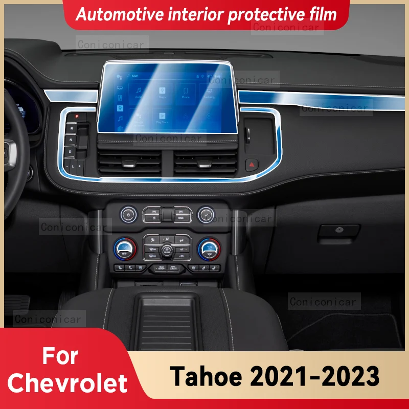 

For Chevrolet Tahoe 2021-2023 Car Gearbox Panel Film Dashboard Protective Sticker Interior Anti-Scratch Film Cover Accessories