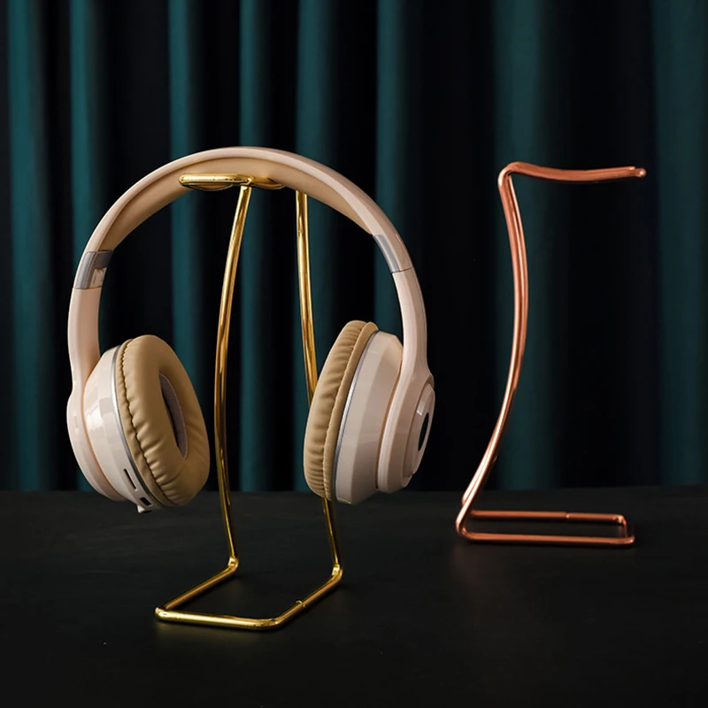 Earphone Holder Stainless Steel Headphone Storage Bracket Desktop Universal Supporting Hanger For Household Office