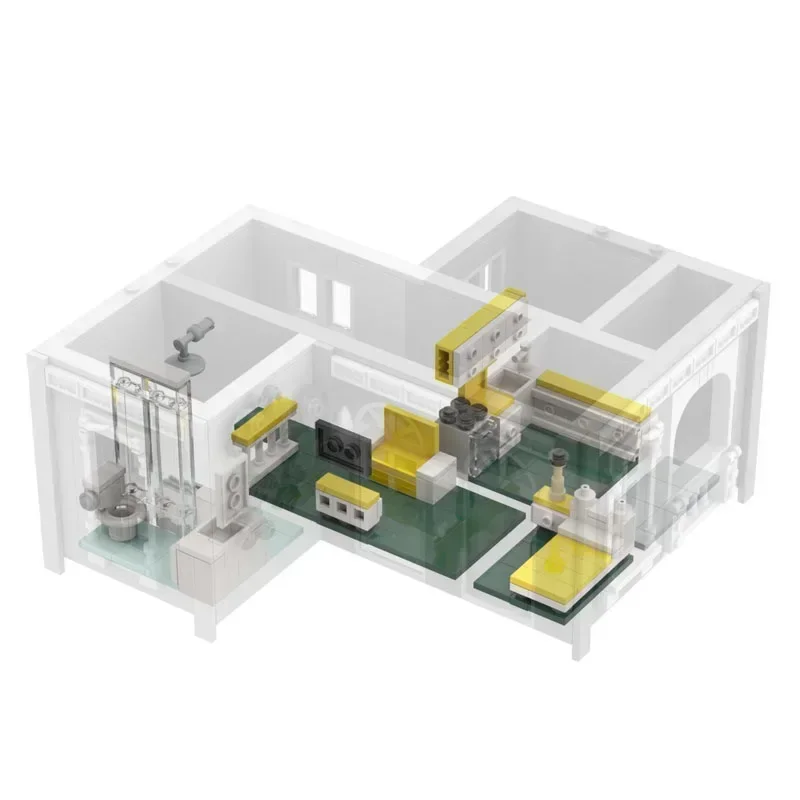 Modelo Popular de vista de calle, ladrillos de construcción MOC, tecnología Modular para el hogar del reparador, regalos, vacaciones, montar, traje de juguetes para niños