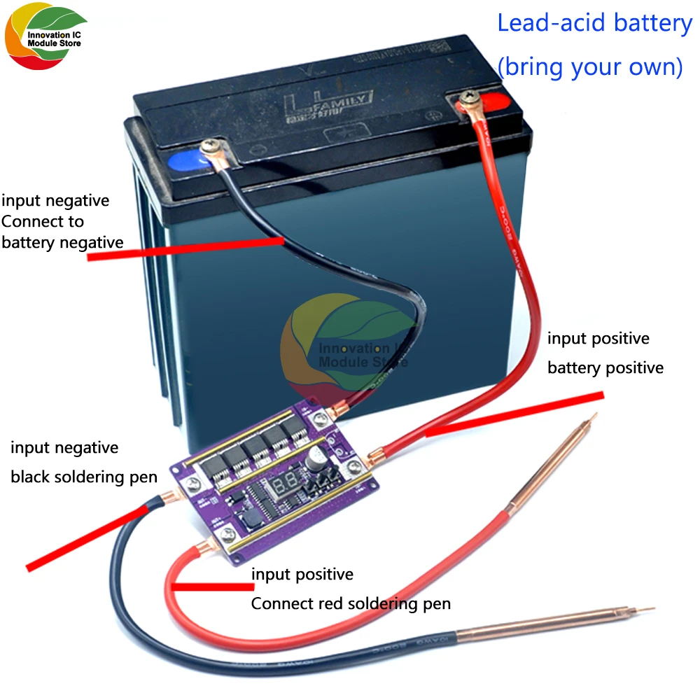 12V saldatura a punti automatica fai da te Set completo di accessori 18650 saldatrice a punti batteria al litio 99 saldatrice a punti ad ingranaggi