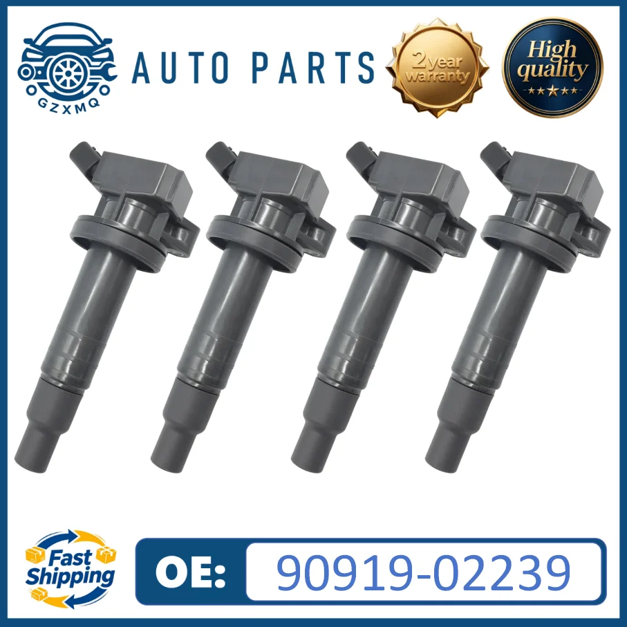 

90919-02239 High-Quality 4pcs Ignition Coil UF-247 For Toyota Celica Corolla Matrix MR2 1.8L 2000-2005#9091902239 90919-02262
