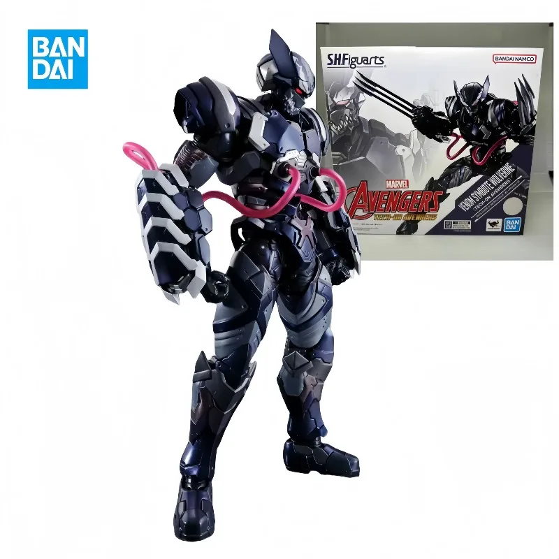 

【In Stock】Bandai Original MARVEL S.H.Figuarts SHF Venom Symbiont Wolverine Anime Action Figures Toys Gift Collection Series