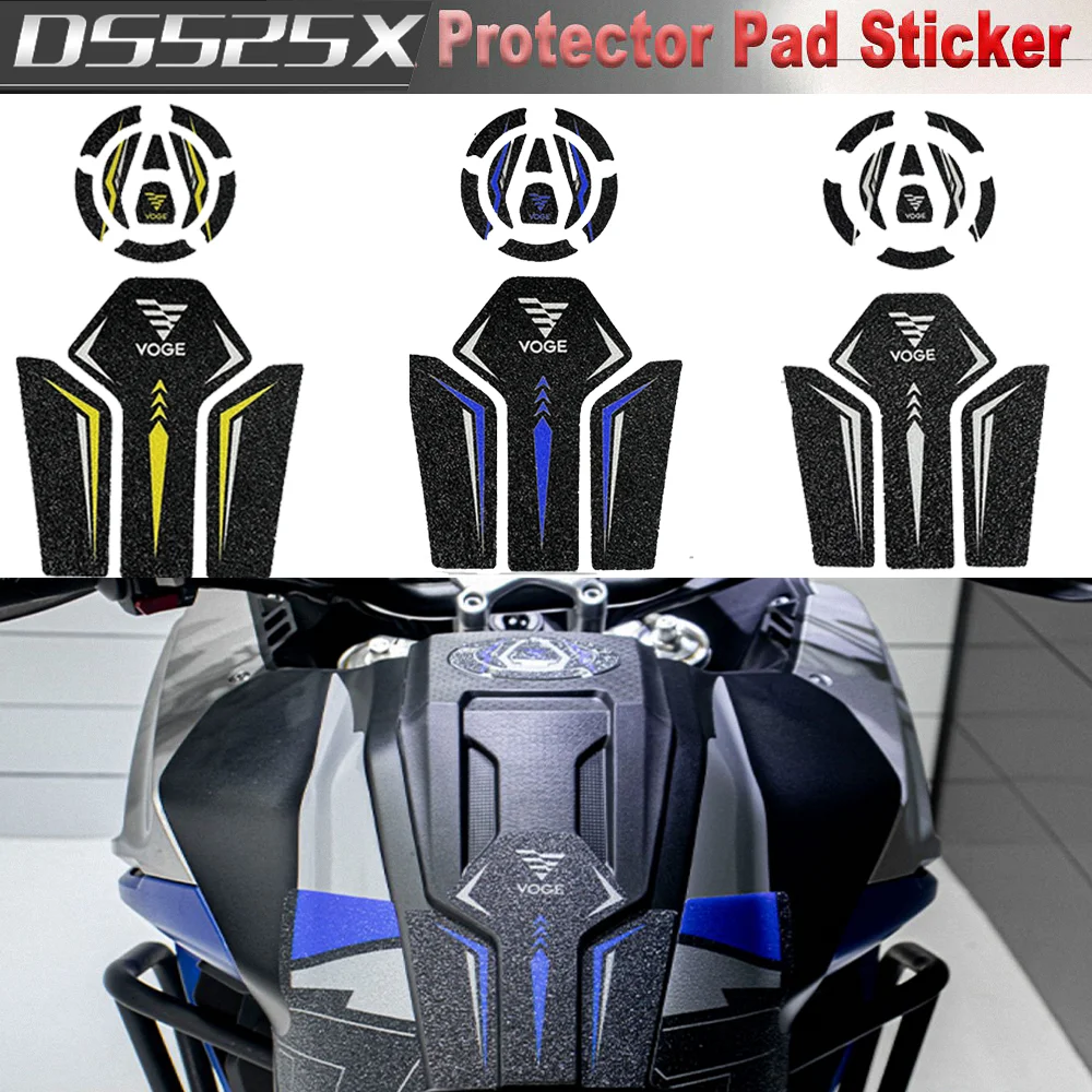 

For VOGE DS525X Tank Pad Cover Sticker Motorcycle Accesories Fueltank Protector Decal Valico DSX DS X 525DSX DS525 525X 525 2024