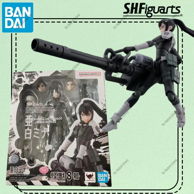 In Voorraad Originele Bandai S.H.F.iguarts Anime Kaiju No.8 Ashiro Mina PVC Anime Action Figure Model Speelgoed Collectie Ornament Geschenken