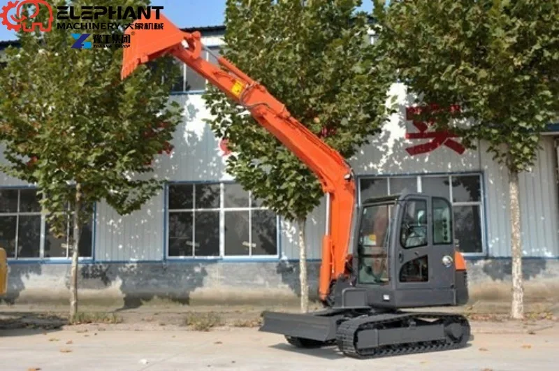 YG Crawler Mini Excavator 1200kg 0.03m Bucket Capacity High Digging Power Low Emission YG Components 7600W 1 Year Warranty